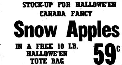 apples for Hallowe'en