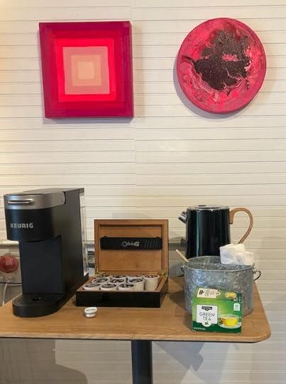 Poetry barn - art exhibit and coffee