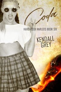 Coda book cover: Letty Dillinger making devil horns with her fingers