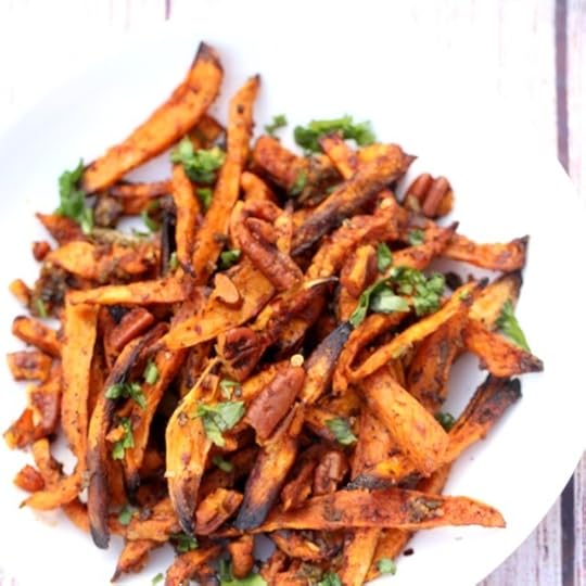 Masala Pesto Sweet Potato Fries