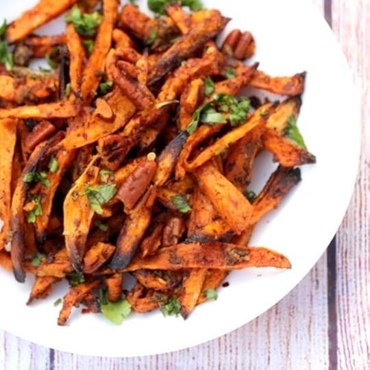 Masala Pesto Sweet Potato Fries