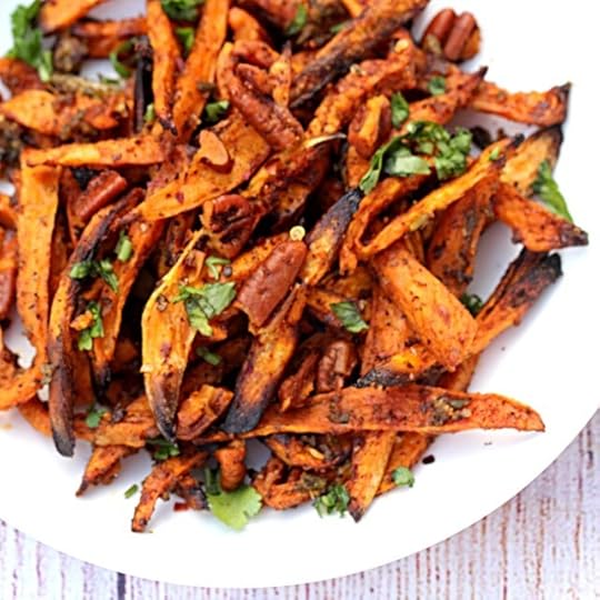 Masala Pesto Sweet Potato Fries