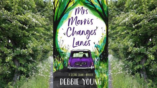 book cover with backdrop of country lane