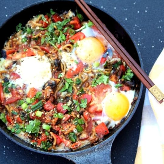 Crispy Noodle Shakshouka