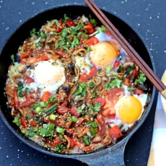 Crispy Noodle Shakshouka