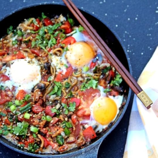 Crispy Noodle Shakshouka