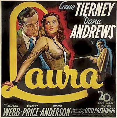 Laura film poster 1944 starring Gene Tierney