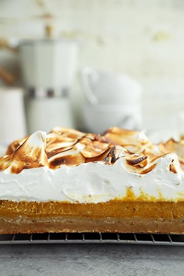 Pumpkin Pie Bars with Toasted Meringue