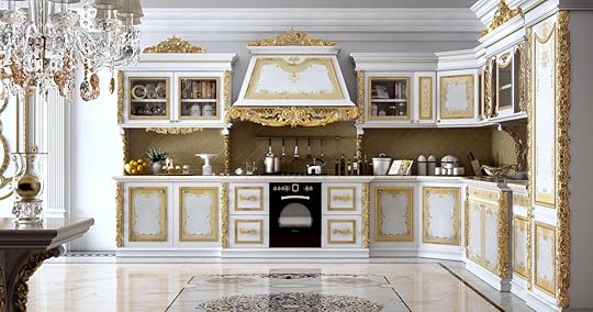 Modular kitchenin carved wood, for villas | IDFdesign