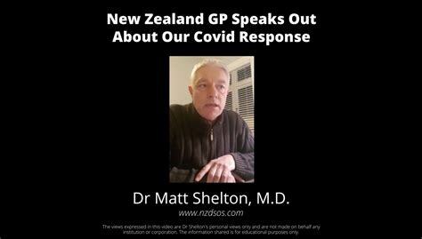 Dr Matt Shelton M.D. On New Zealand's Covid Response ...