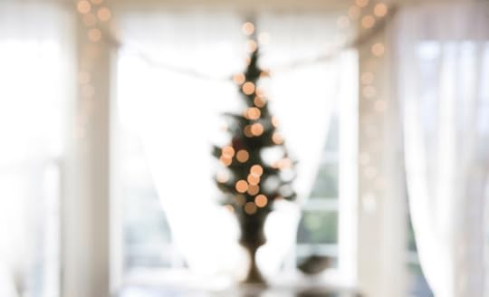 blurry christmas tree