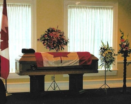 Flag on her coffin