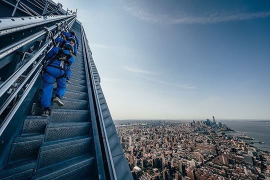 People walking up the outdoors steps at City Climb
