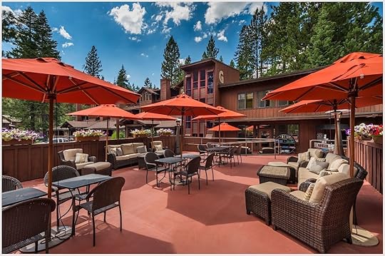 Outdoor space at one of the best Lake Tahoe hotels