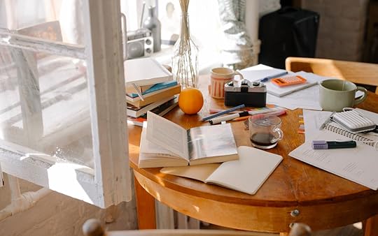 making notes on a book