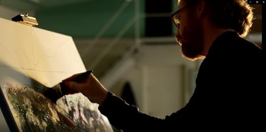 Pictured above, the artist Richard Höglund in his studio.