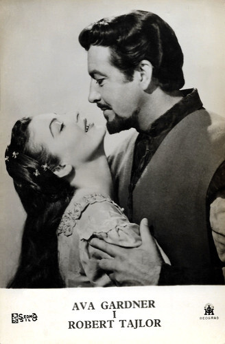 Robert Taylor and Ava Gardner in Knights of the Round Table (1953)