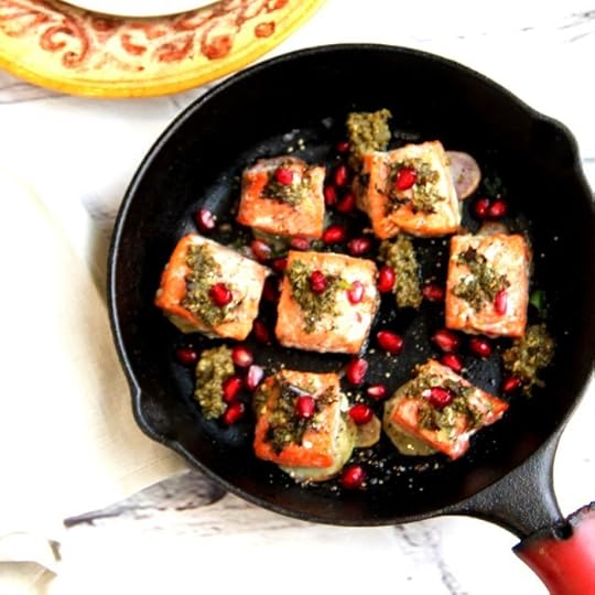 Pesto Salmon Bites