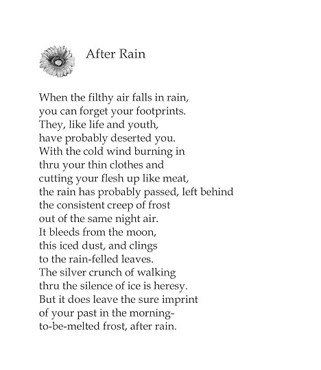 The first poem of mine ever published in a journal available in Early in the Day https://www.amazon.com/Early-Day-Published-Selected-Poems-ebook/dp/B01KW966LU/ref=sr_1_1?keywords=David+anthony+sam+early&qid=1636937146&qsid=135-8894171-1043723&sr=8-1&sres=B01KW966LU%2CB07T1J6K9V%2C0578579065%2CB07NJCKM5P%2CB001VIMCW4%2C6302715474%2CB092DLYTPR%2CB0009ML2KQ%2CB00BW4S8AC%2CB001KP2J3U%2CB0074FUROI%2CB07D97S785%2CB07SC9MSBN%2CB0088OINTU%2CB07Z46QJGT%2CB07CKDRCNF