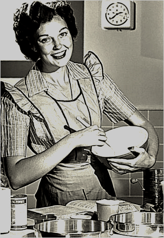 Mother in the kitchen