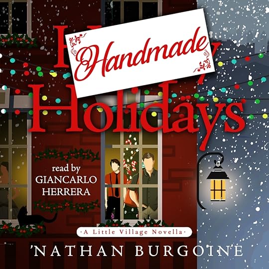 The audiobook cover of Handmade Holidays.