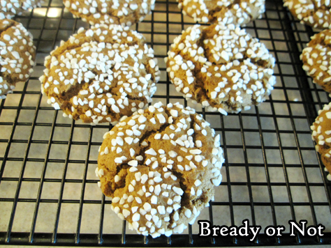 Bready or Not: Pearl Sugar Ginger Cookies