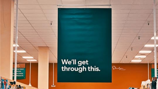 store sign we'll get through this implying OSHA vaccination standard