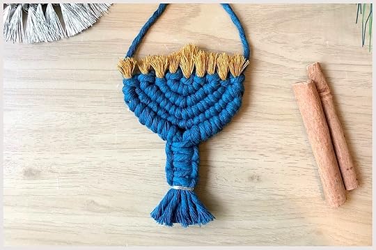 Menorah ornament and wall hanging a perfect Hanukkah gift