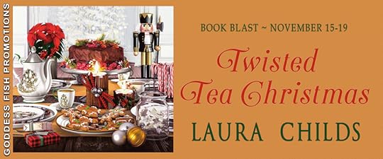 Goddess Fish book tour banner for Twisted Tea Christmas