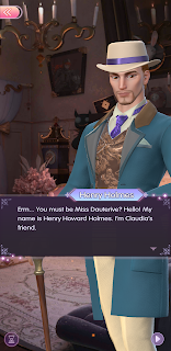 Holmes introduces himself as Claudia's friend