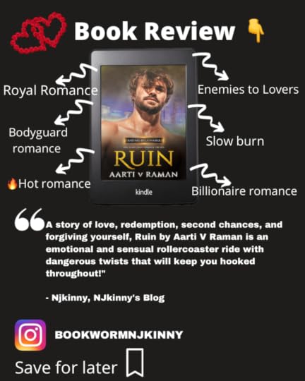 Ruin by Aarti V Raman Book Review on Njkinny's Blog