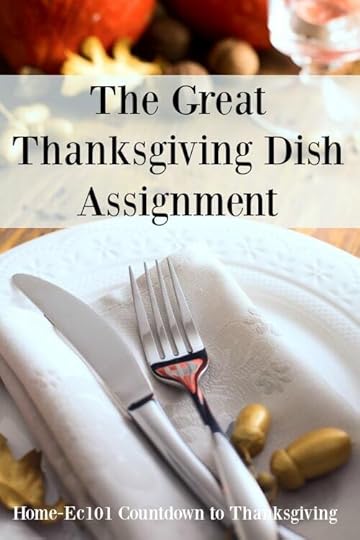 thanksgiving dish assignment