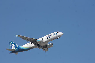 Jetliner taking off.