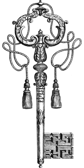Old fashioned ornate key
