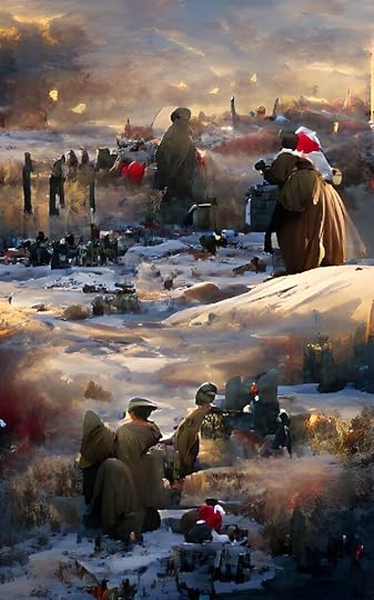 christmas truce wwi wombo dream app ai generated art VQGAN+CLIP AI