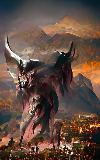 demon of the mount wombo dream app ai generated art VQGAN+CLIP AI