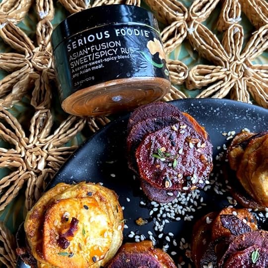 Garlic and Spice Sweet Potato Stacks