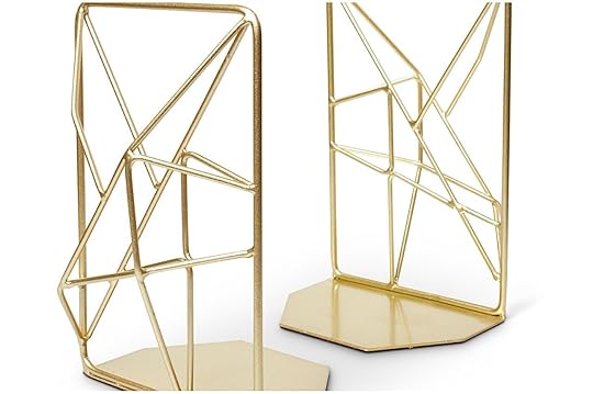 Classic gold bookends from Etsy 