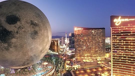 Las Vegas rendering of resort shaped like the Moon