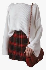 outfit #white #sweater #skirt #bag #filler #png #pngs - Skirt Thinspo Outfits, Transparent Png , Transparent Png Image - PNGitem