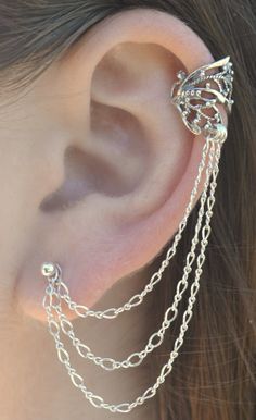 Fancy Made — DIY INSPIRATION| EAR CUFF CHAIN EARRINGS