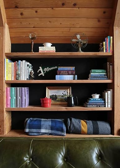cabin bookshelves by melissa coleman