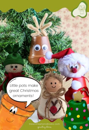 Christmas tree ornament craft ideas shared by Little Pot and Dawn Stephens books
