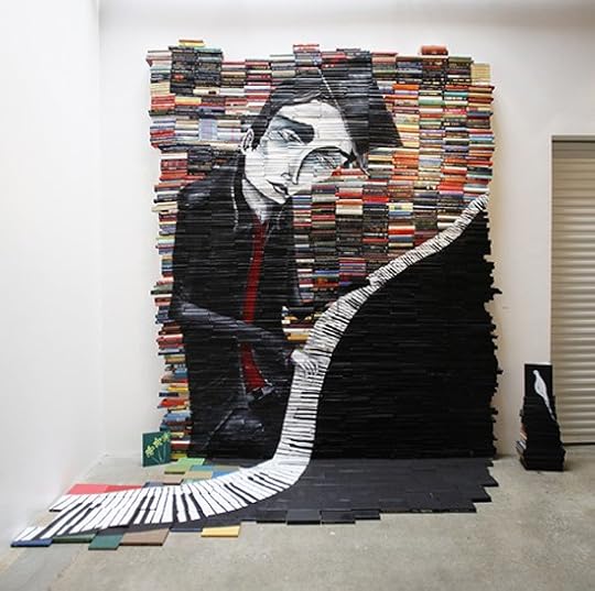 Book Sculpture by Mike Stilkey