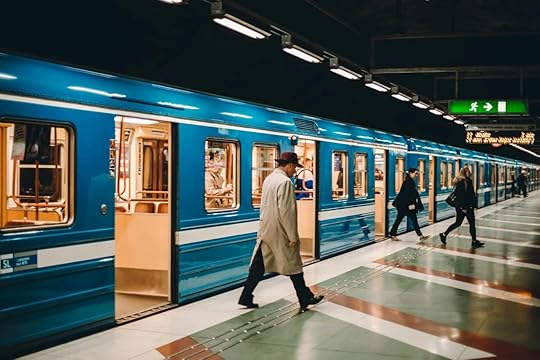 Train Station with passengers