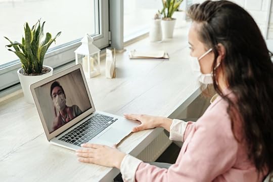 social distancing, video call