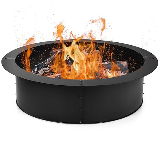 Learn about copper fire pits and explore the possibilities for these stylish outdoor features. Gymax 36 Inch Round Steel Fire Pit Ring Liner Diy Wood Burning Insert Walmart Com