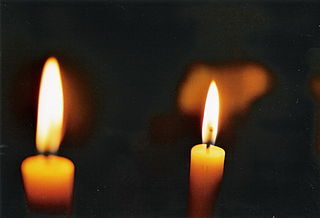 Flames from two candles