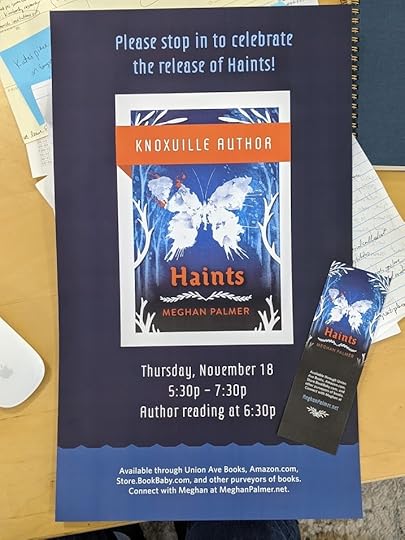 post depicting the cover of my book, Haints