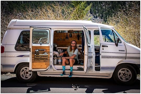 Van lifer man in van with door open